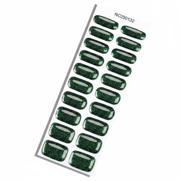 Semi Cured Gel Nail Strips, French Cat Eye UV Gel Nails Sticker, Adhesive UV Sticker, Nail Wraps UV for Home Nails DIY