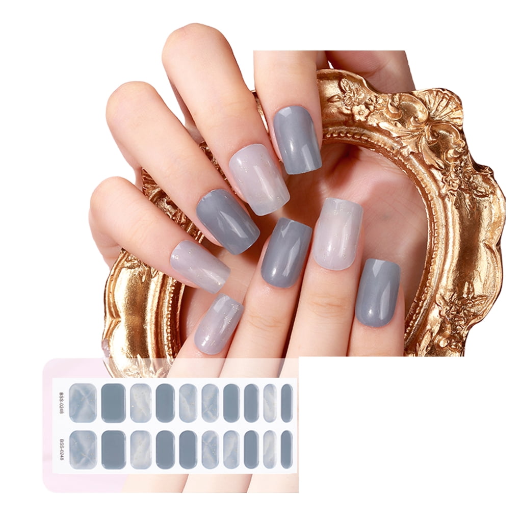 SemiCured Gel Nail Strips Full Wraps Easy and Quick DIY Manicure