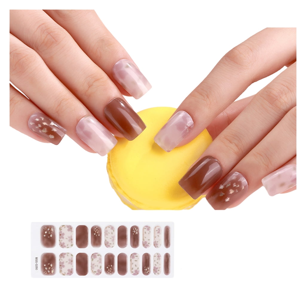 SemiCured Gel Nail Strips Full Wraps Easy and Quick DIY Manicure
