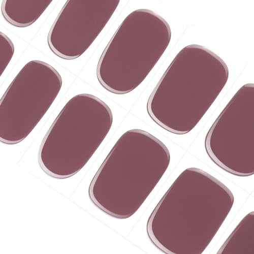 Semi Cured Gel Nail Strips Russet Red (Violet Reverie) Gel Nail Polish