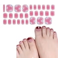 thumbnail image 1 of Semi Cured Gels Toenail Strips Gels Toenail Stickers Full Toenail Wraps Gifts, 1 of 12
