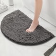 thumbnail image 1 of MK Gdledy Half Round Bath Mat Bathroom Rugs Semicircle Chenille Bath Rugs Water Absorbent Floor Mats for Kids Washable Bathroom Shower Mat Area Rugs,16"×24", 1 of 6