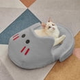 thumbnail image 1 of Semi-Enclosed Cat Bed-Warm Plush Cave Sleeping Bag for Winter, Medium Size, 1 of 1