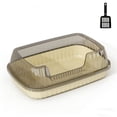 thumbnail image 1 of Semi Enclosed Cat Litter Box with Top Entry Lid, High Sides Odor Control Covered Litter Pan with Scoop for Odor Control, 1 of 6
