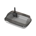 thumbnail image 1 of Semi-Enclosed High-Bar Cat Litter Box,Splash-Proof Design with Leakage Pedal & Included Scoop,PP Plastic for Home Cats Large Size 36.5x27cm,Anti-Sniña Base and Rounded Edges, 1 of 6