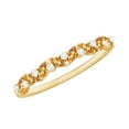 thumbnail image 1 of Rosec Jewels Semi Eternity Ring with Citrine and Diamond for Women (AAA Grade), 10K Yellow Gold, US 8.00, 1 of 7