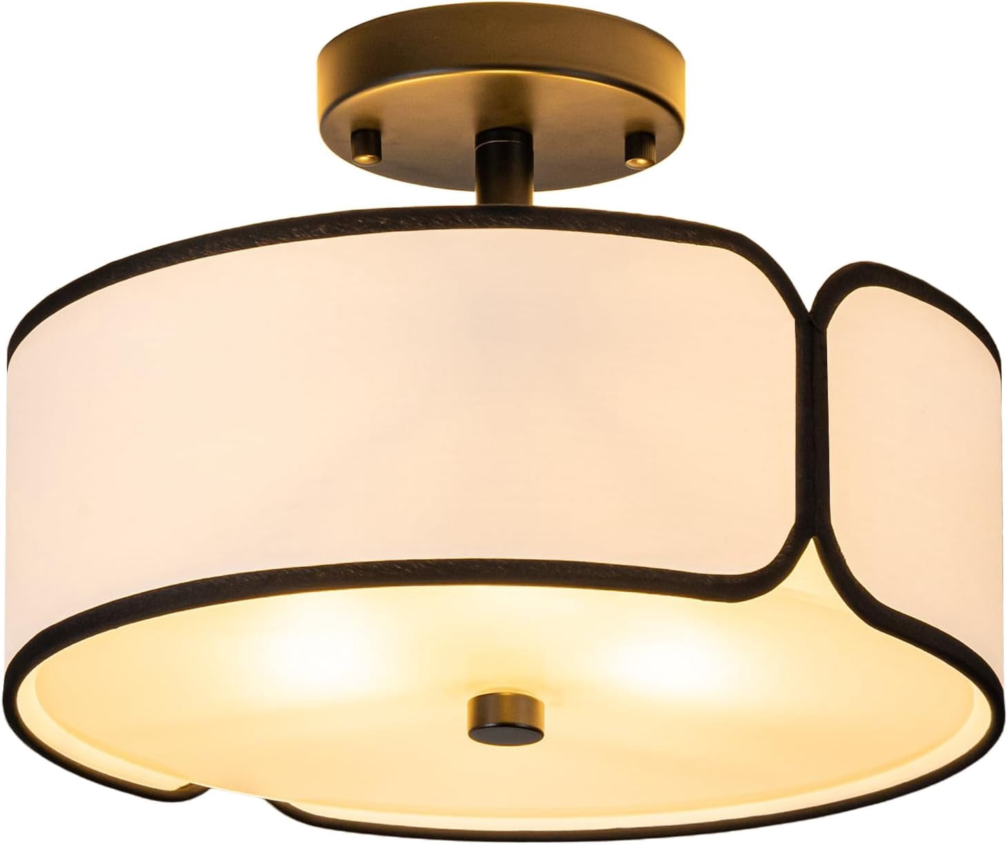 Semi Flush Mount Ceiling Light - 12.6