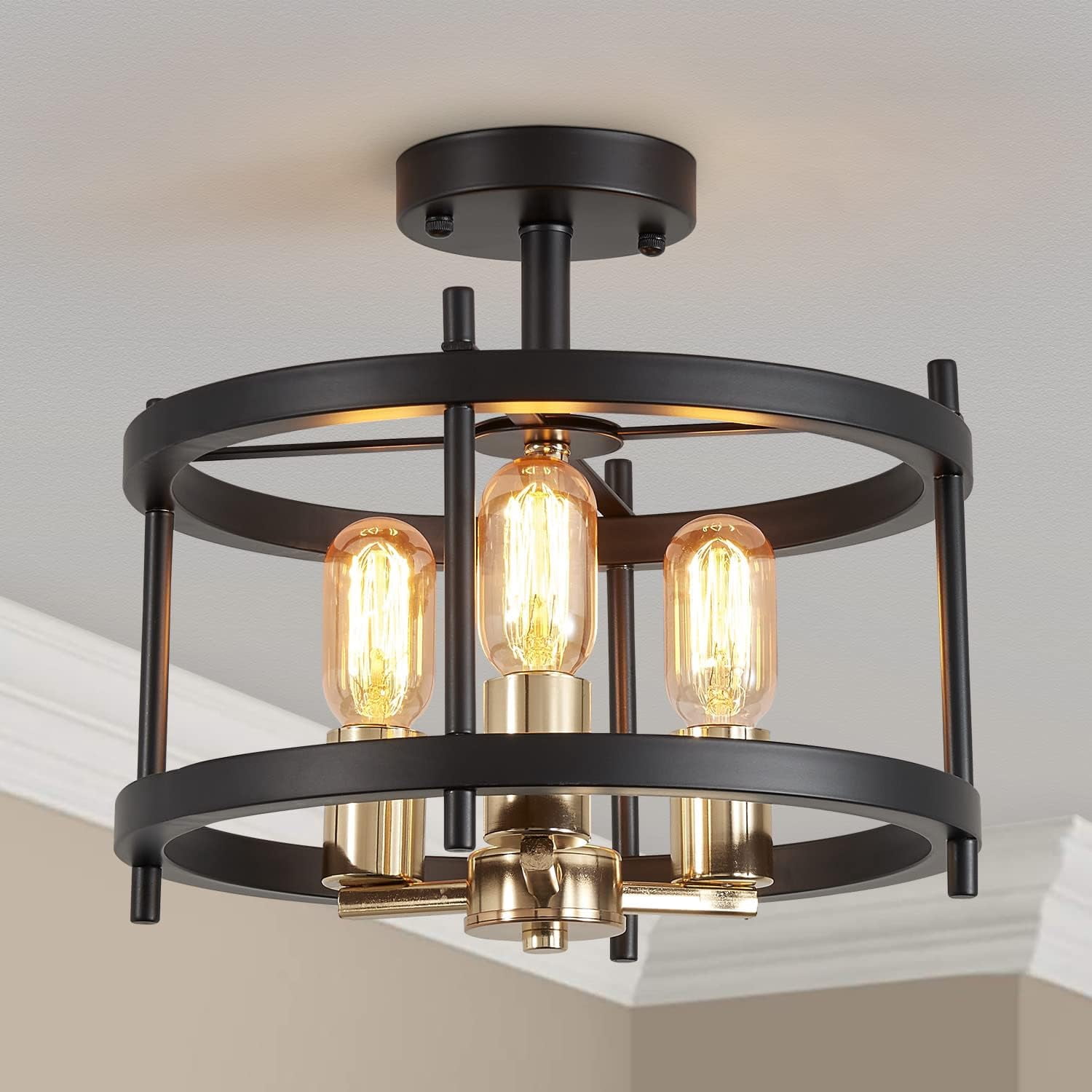 Semi Flush Mount Light Fixture