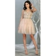 thumbnail image 1 of Semi Formal Sleeveless Metallic Dress, 1 of 4