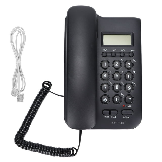 Semi Hands Free Dial Corded Phone Caller ID Wall Mounted Free Battery