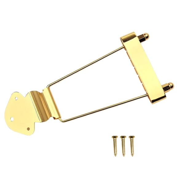 Semi Hollow Guitar Bridge For 6 String Electric Guitars Durability Zincs Alloys Construction Easy Installation