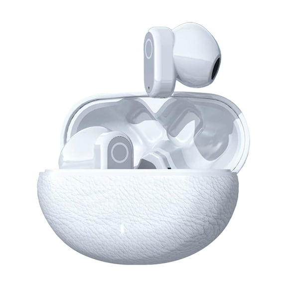 Semi In-Ear Wireless Bluetooth Earbuds, 50H Total Playtime with Charging Case, Bluetooth 5.4 Low Latency for Gaming, Sweatproof Touch Control Earphones, Great for Sports and Daily Use