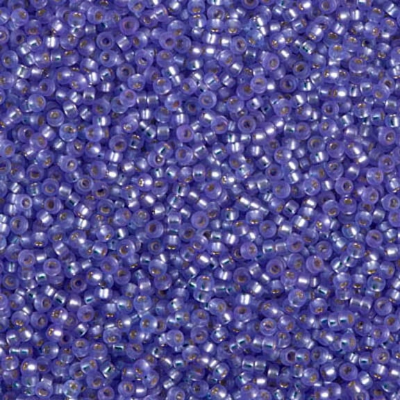 Semi-Matte Silver-Lined Purple Miyuki Seed Beads 15/0 15-91654-TB