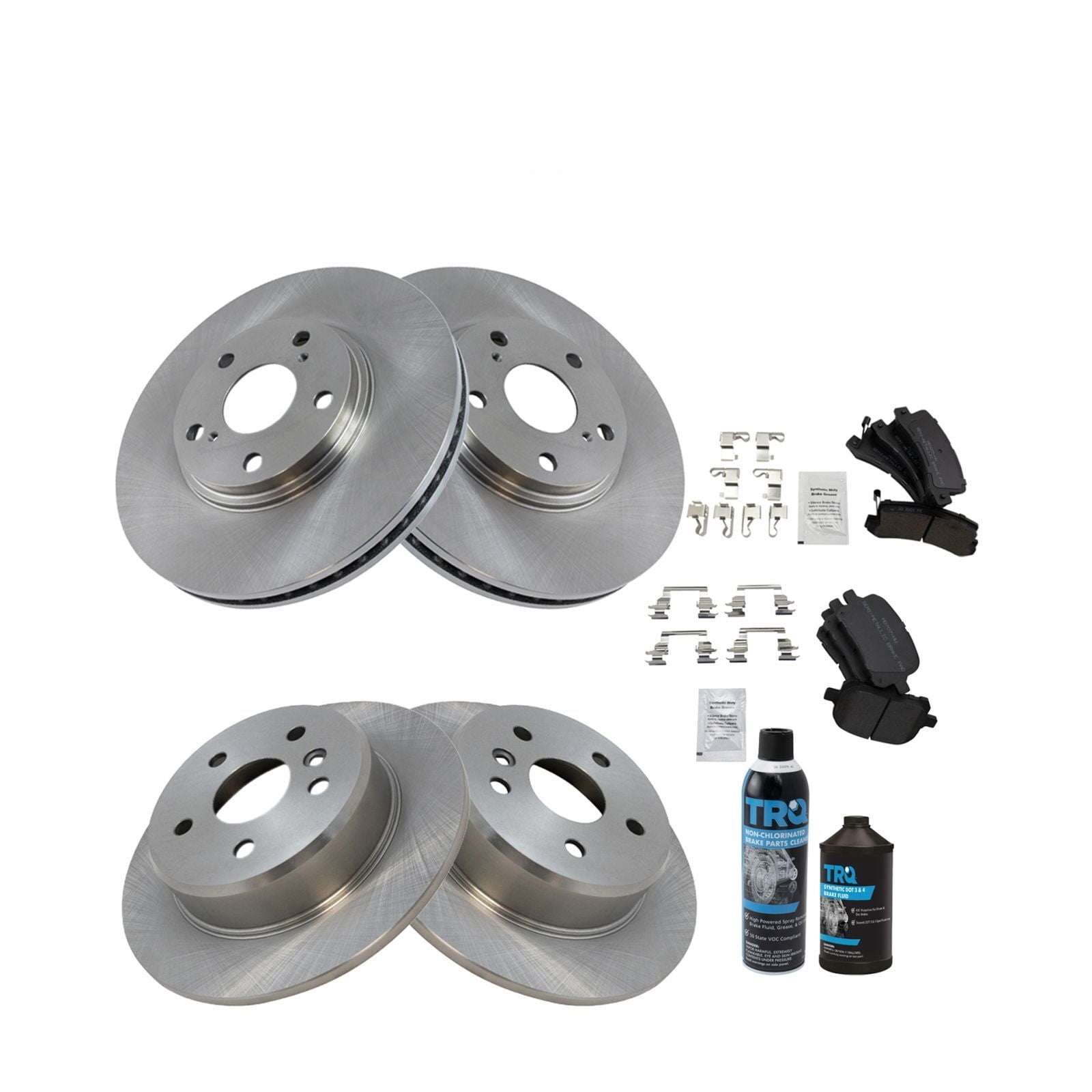 Lexus Rx300 Rear Brake Semi Metallic Brake Kit - Front & Rear - 4 Pack - w/ Chemicals - Heavy ...