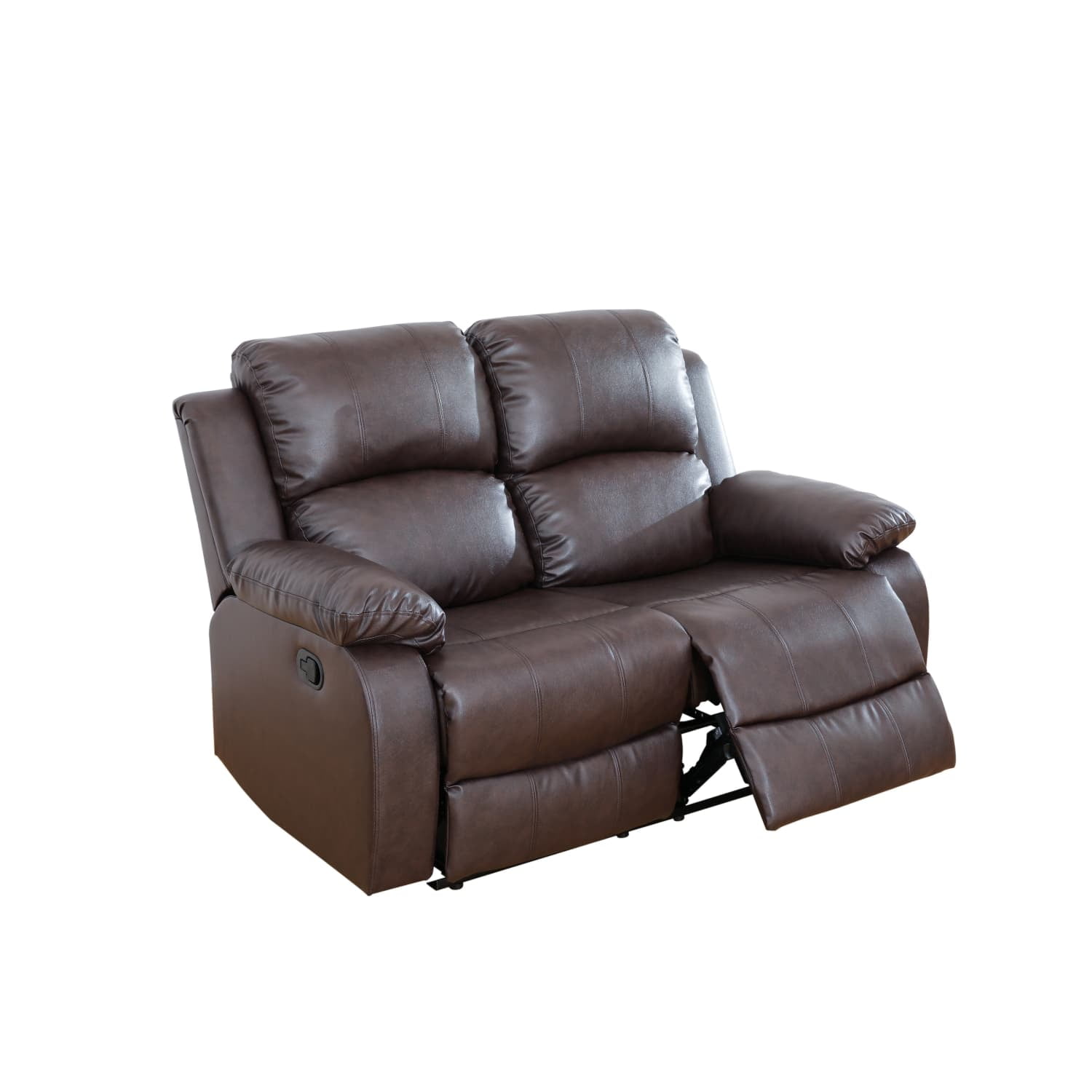 Semi PU and PVC Loveseat - Modern Sofa with Intelligent Functions, Solid Wood Frame, and High-Quality Sponge for Living Room