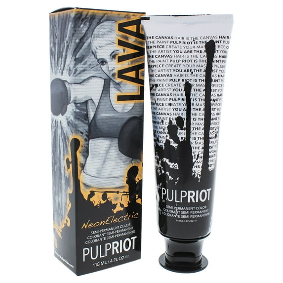 Semi-Permanent Color Neon Electric Lava - Neon Orange - 4 oz Hair Color