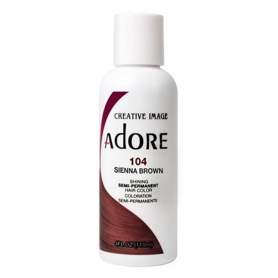 Semi-Permanent Haircolor #104 Sienna Brown Adore, 4 Oz, 6 Pack