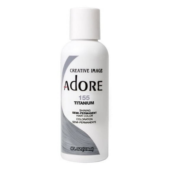Semi-Permanent Haircolor by Adore #155 Titanium, 4 Oz, 2 Pack