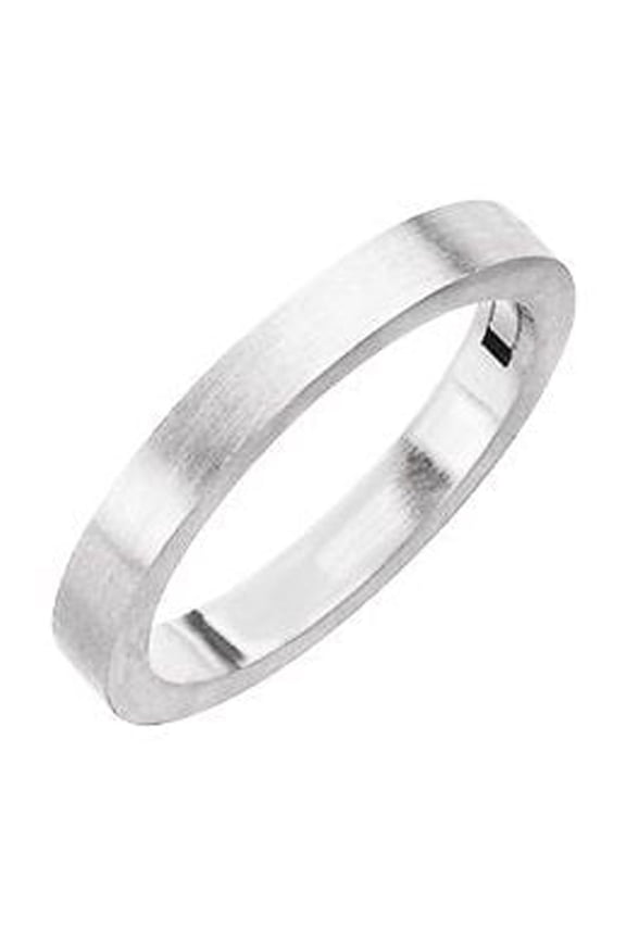 Semi-Polished 14k White Gold 2.7mm CLIQ Hinged Adjustable Shank Finding Fine Jewelry For Women Gifts For Her (Mounting Only, Not All Stones Included), Size 8