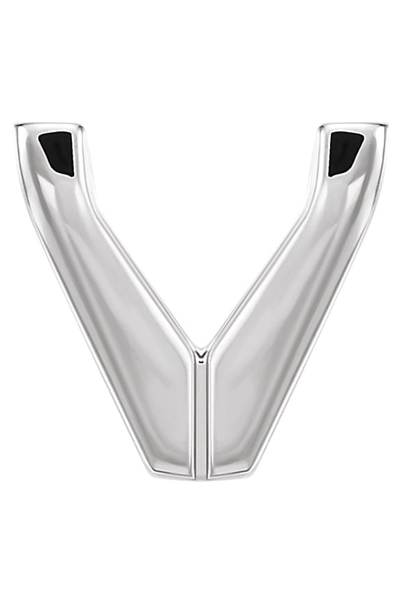 Semi-Polished Platinum 5.5mm Square Shape V-Prong Shank Setting Finding Fine Jewelry For Women Gifts For Her (Mounting Only, Not All Stones Included)