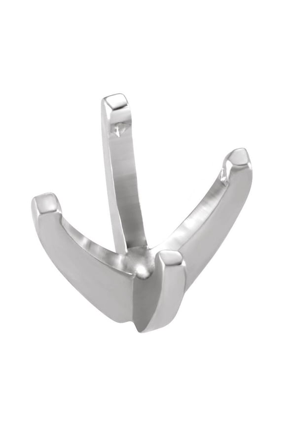Semi-Polished Platinum 6mm Square Shape 4-Prong TruSeat Shank Setting Finding Fine Jewelry For Women Gifts For Her (Mounting Only, Not All Stones Included)
