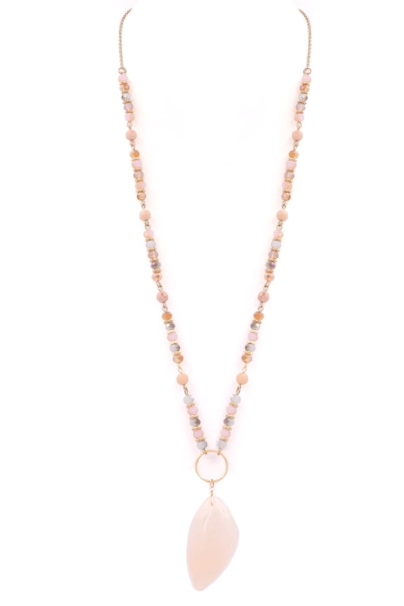 Semi Precious Stone Pendant Necklace