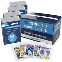 Semi Rigid Card Holder (200 Count) | PSA Graded Card Sleeves, PSA Card Holder, PSA Sleeves, PSA Card Sleeves, Sleeve Saver SGC Slab Sleeves, #1 Hard Sleeves for Cards Grading Submission BGS, CSG.