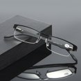 thumbnail image 1 of Semi-Rimless Metal Reading Glasses, Lightweight Business Style Eyeglasses for Men Daily Use, 1 of 6