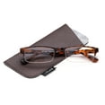 thumbnail image 1 of Semi-Rimless Reaing Glasses Stylish Look Light Weight with Carring Pouch TORTOISE, 1 of 4