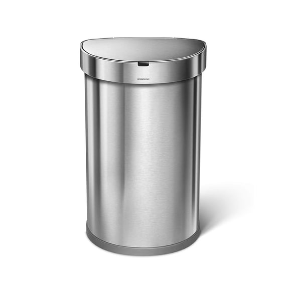 Semi-Round Sensor Trash Can, 45 Liters, Automatic Opening with Motion Sensor