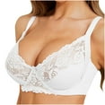 thumbnail image 1 of Semi See Through Lingerie Bra for Women Sexy Lace Bralette No-Underwire Minimizer Bra Comfy Unlined Balconette Bra, 1 of 5