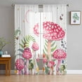 thumbnail image 1 of Semi Sheer Curtains 63 Inch Length 2 Panels Set, Sheer Kitchen Curtain Privacy Voile Window Curtain for Living Room Bedroom Rod Pocket Drapes, 1 of 7