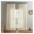 thumbnail image 1 of Semi Sheer Curtains for Living Room, Linen Curtains 84 Inch Length 2 Panels Set for Bedroom ，White Curtains 84 Inches Long Rod Pockets Back Tab (84" L x 100" W, Linen), 1 of 7