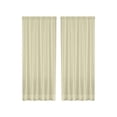 thumbnail image 1 of Semi Sheer Curtains Solid Color Double-Thread Polyester Gauze Curtain, Semi-Transparent Curtain Rod, Pocket-Style Semi-Transparent Curtain Sheer Curtains with Lights, 1 of 6