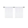 thumbnail image 1 of Semi-Sheer Tier Curtains Pair for Kitchen and Bathroom Windows with Decorative Hem, 1 of 3