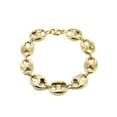 thumbnail image 1 of Semi Solid  Mens Puff Bracelet 10K/14K Yellow Gold, 1 of 5