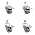 thumbnail image 1 of Semi Steel Swvl TS Caster Set 4 w/3" Wheel&12mm Stem-4 Swvl w/TTL BRK, 1 of 2