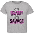 thumbnail image 1 of Semi-Sweet Semi-Savage Sprinkles Toddler T Shirt Heather 2T, 1 of 1