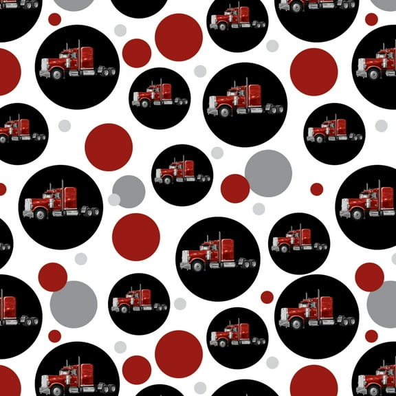 Semi Tractor Trailer Truck Trucker Premium Gift Wrap Wrapping Paper Roll