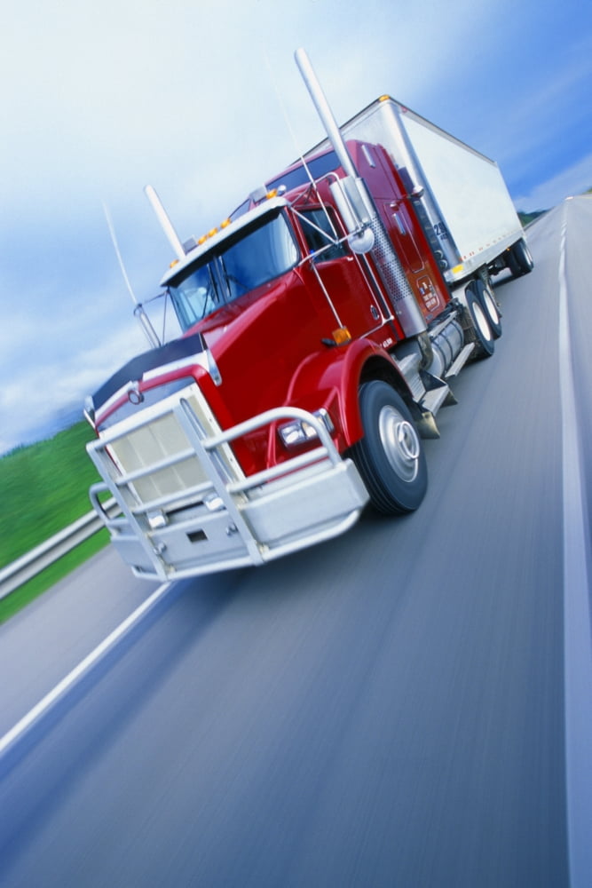 Semi-Trailer Truck Canvas Art - Don Hammond Design Pics (11 x 17)