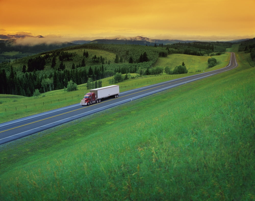Semi-Trailer Truck Canvas Art - Don Hammond Design Pics (32 x 24)