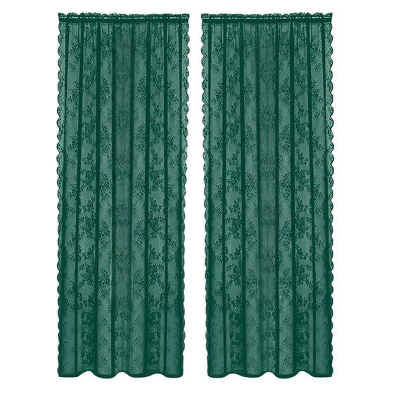 Semi Transparent Lace Curtain, Elegant Window Sheer For Living Room Bedroom, Decorative Drape For Home And Picnic Decor(140X114Cm)