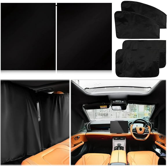 Semi Truck Sun Shade for Windshield and Side Windows | Upgrade 300T Semi Window Sunshade Sun Protection Block UV/Sun Heat Rays for Semi, Commercial & Big Rig Truck, RV