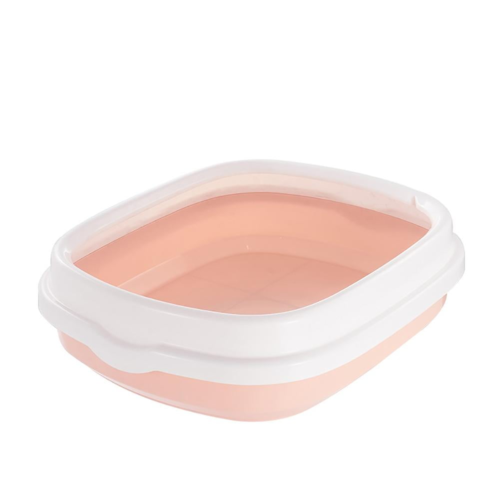 Semiclosed Detachable Antisplash Pet Cats Sand Litter Box Toilet with