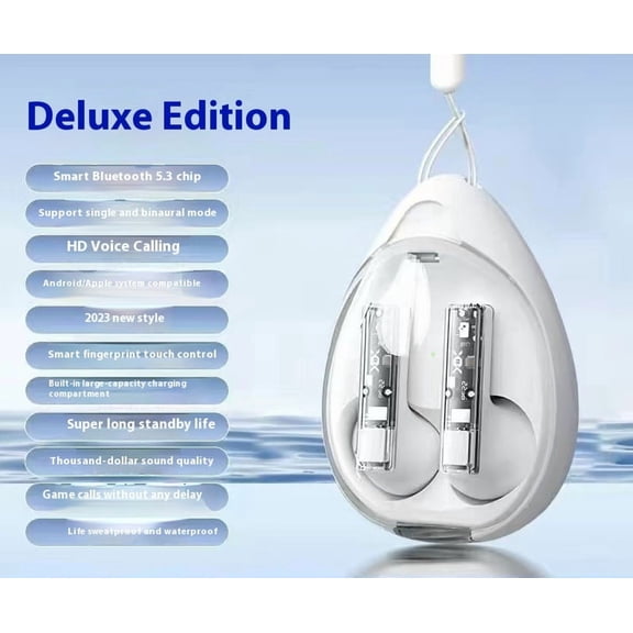 Semi-in-ear Drop Shape Noise-reduction Bluetooth Headset