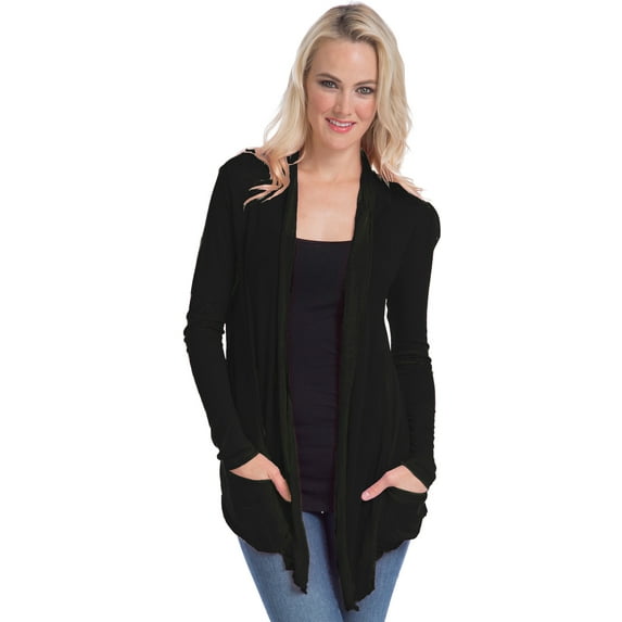 Semi-sheer Cardigan Cover-up with Pockets