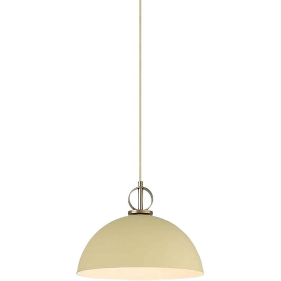 Semicircle Colorful Metal Pendant Light Fixture for Kitchen Island, Simple Dome Vintage Farmhouse Pendant Lighting for Dining Room Garage Sink Bar