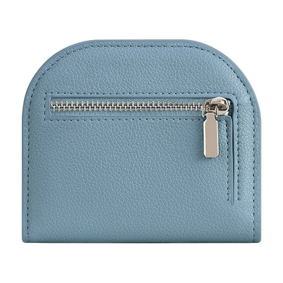 Semicircle Mini Women's Coin Purse & Multi-slot Card Organizer with Secure Lock Clasp, Elegant Compact Wallet for Everyday Use and Stylish Accessory