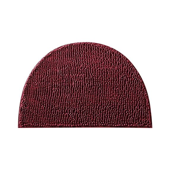 Semicircular Carpet,Absorbent Floor Mat,Bathroom Rugs,Half Round Non-Slip Kitchen Bathroom Toilet Doormat Floor Rug Mat Keeps Your Floors Clean Home Decor(Purple)