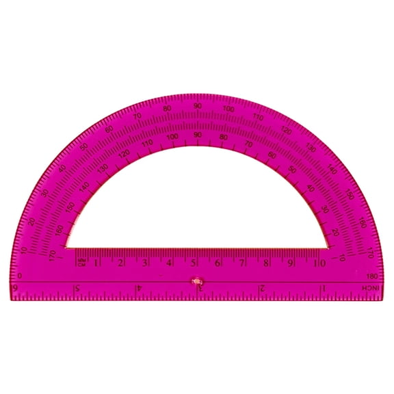 Semicircular Protractor, 5.98X3.35" 180 Degree Angle Measuring Tool, Transparent Plastic Angle Finder, Clear Scale Drafting Protractor, Multipurpose Angle Gauge, Handcraft Drawing Measuring Supply